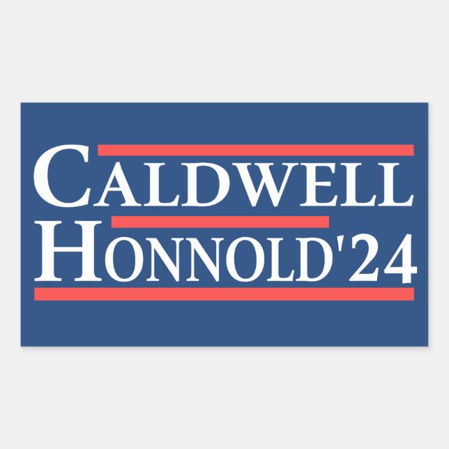 Caldwell Honnold 2024 Rechteckiger Aufkleber (Vorderseite)