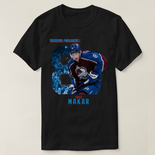 Cale Makar Ice Hockey Edit Avalanche T-Shirt (Design vorne)