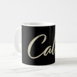 Caleb Name whitegold Tasse Teetasse