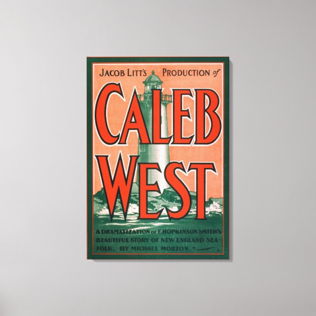 "Caleb West" Leuchtturm New England Sea Folk Leinwanddruck (Vorderseite)