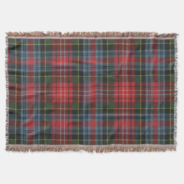 Caledonia Modern Original Scottish Tartan Decke (Vorderseite)