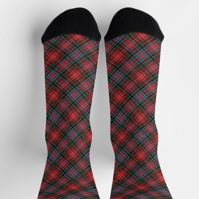 Caledonia Modern Original Scottish Tartan Socken (Oben)