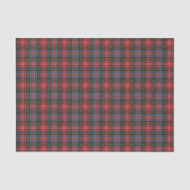Caledonia Modern Scottish Tartan Seidenpapier (Vorderseite)