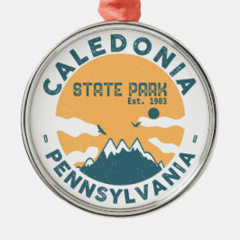 Caledonia Staat Park Pennsylvania Vintag Retro Ornament Aus Metall