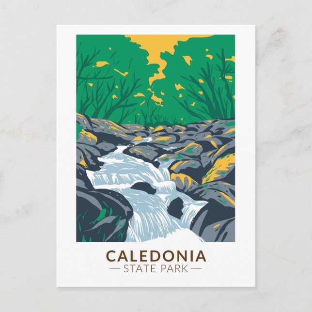 Caledonia Staaten Park Pennsylvania Vintag Postkarte (Vorderseite)