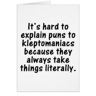 Calembour de cleptomane