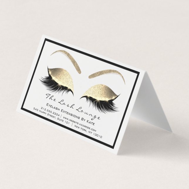 Calendar 2018 Beauty Studio Friseur Lashes Ext Visitenkarten (Rückseite)