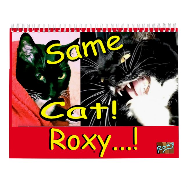 Calendar Cat Roxy Kalender (Rückseite)