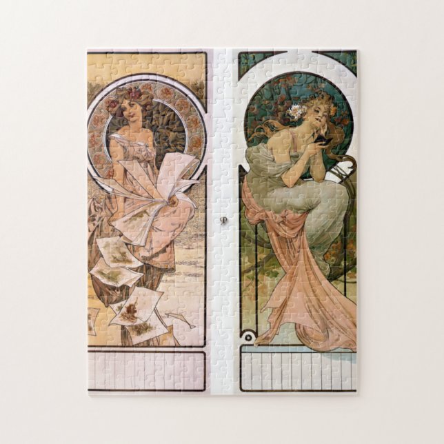 Calendar Champagne - Alphonse Mucha (Vertikal)