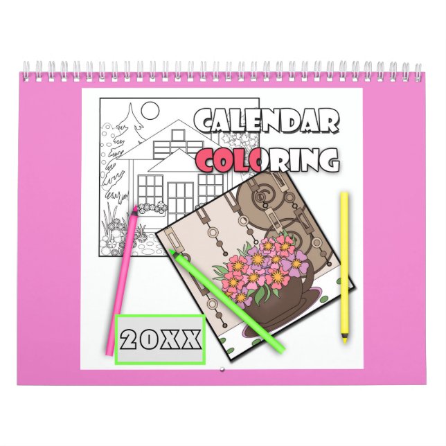 Calendar  coloring  20xx kalender (Titelbild)
