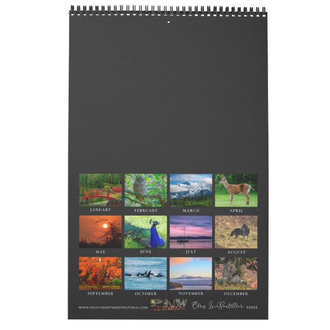 Calendar Pacific Northwest Chris LeBoutillier Kalender (Rückseite)