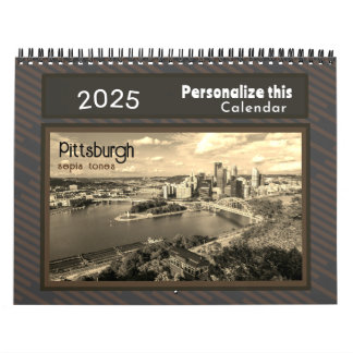 Calendar Pittsburgh Fotos sepia Personalisieren Kalender