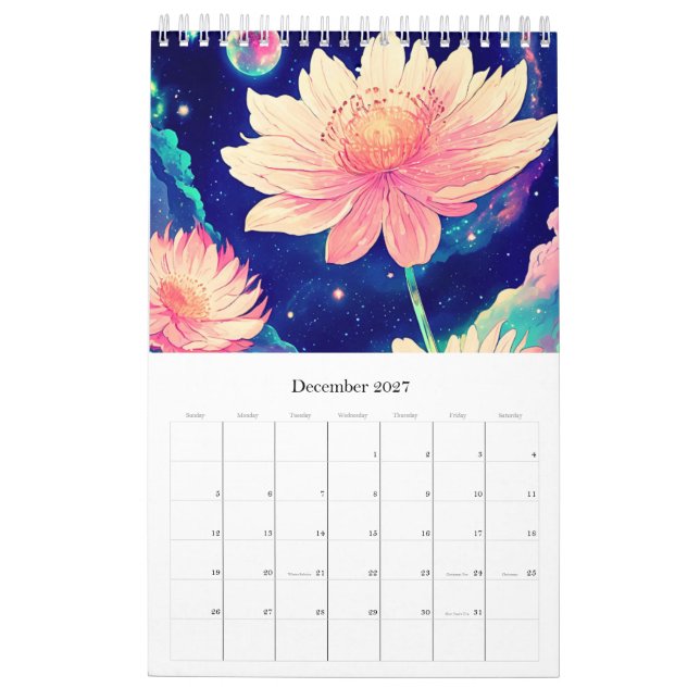 Calendar romantic flowers kalender (Dez 2027)