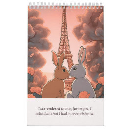 Calendar romantic rabbit kalender