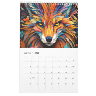 Calendario Animales en Arte Vitral Kalender
