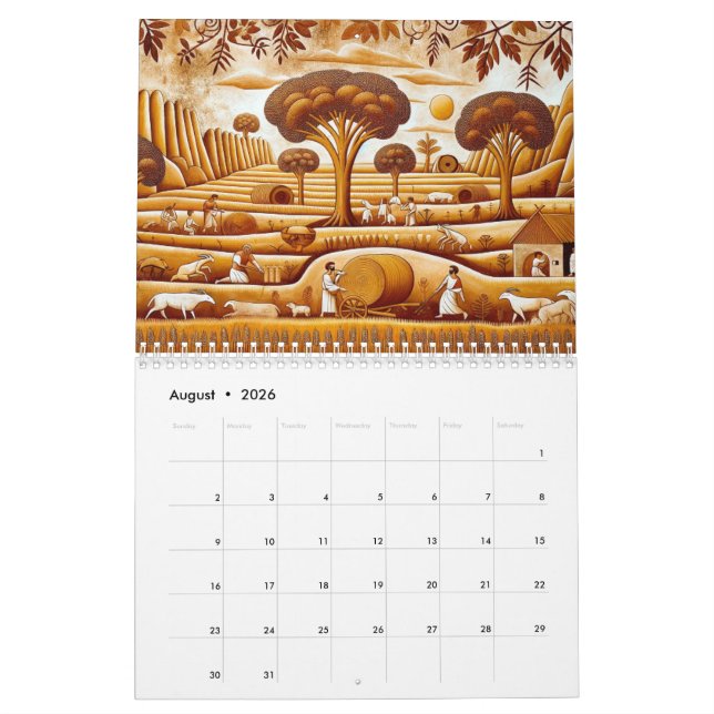 CALENDRIER 時代を旅する: 古代の風景 (Aug 2026)