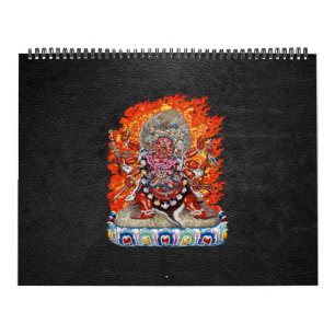 Calendrier [100] Thangka tibétaine - Die furieuse Hayagriva
