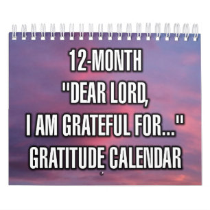 Calendrier 12 Mois "Cher SEIGNEUR, Je Suis Reconna