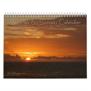 Calendrier 12 mois de levers et couchers de soleil, 3e éditio
