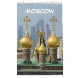 Calendrier 12 mois Moscou, Russie