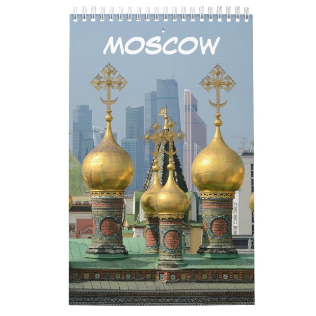 Calendrier 12 mois Moscou, Russie (Protection)