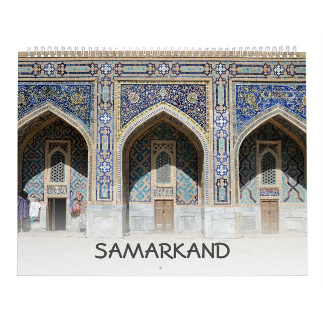 Calendrier 12 mois Samarkand, Ouzbékistan (Protection)