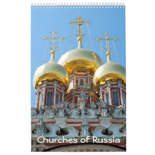 Calendrier 12 mois Voyage Russie : Eglises