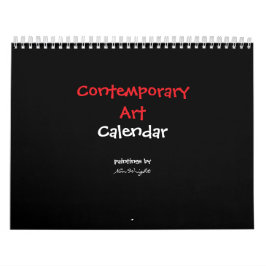 Calendrier 12 months of contemporary abstract artwork