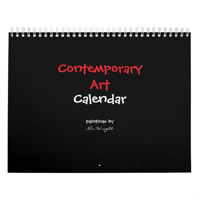 Calendrier 12 months of contemporary abstract artwork (Protection)