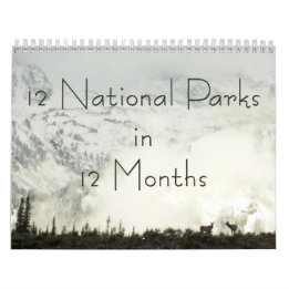 Calendrier 12 Parcs nationaux en 12 mois, 1ère édition