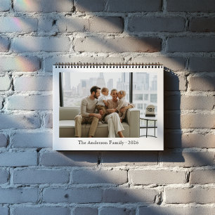 Calendrier 12 Photos personnalisées mensuelles personnalisées