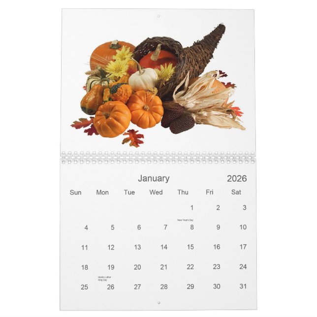 Calendrier 14 de fruit et de nourriture (Jan 2026)