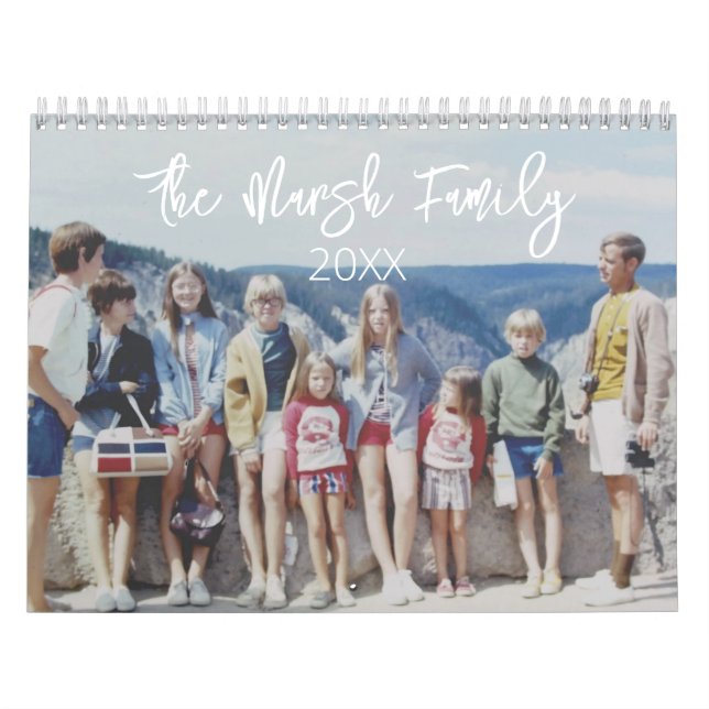 Calendrier 14 Photo Couverture complète Photos Conception min (Protection)