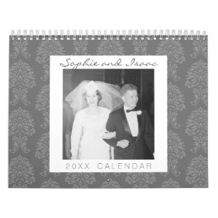 Calendrier 17 Collage de photos et modèles de Damas