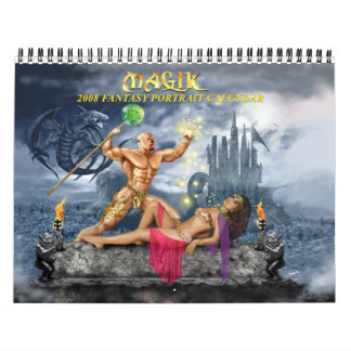 Calendrier 2008 de portrait d'imaginaire