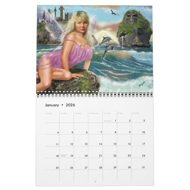 Calendrier 2008 de portrait d'imaginaire (Jan 2026)