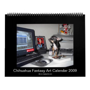 Calendrier 2009 d'art d'imaginaire de chiwawa