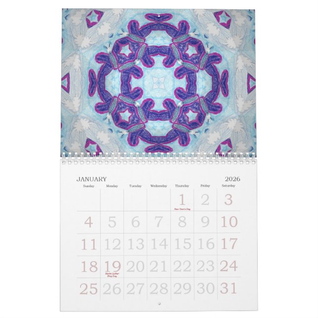 Calendrier 2009 de kaléidoscope (Jan 2026)