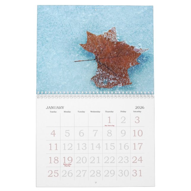 Calendrier 2009 de photographie de nature (Jan 2026)