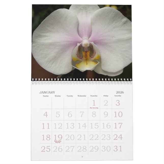Calendrier 2009 fleurs (Jan 2026)