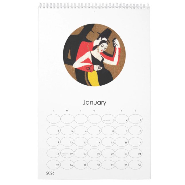 CALENDRIER 2010-2011 D'ART DÉCO (Jan 2026)