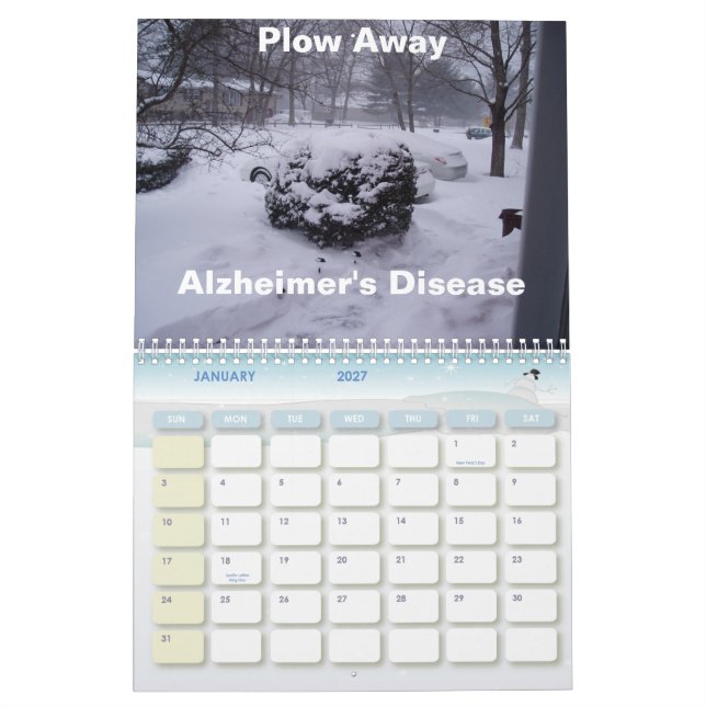 Calendrier 2010 de la conscience d'Alzheimer… (Jan 2027)