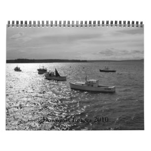 Calendrier 2010 d'images de Downeast dans noir et