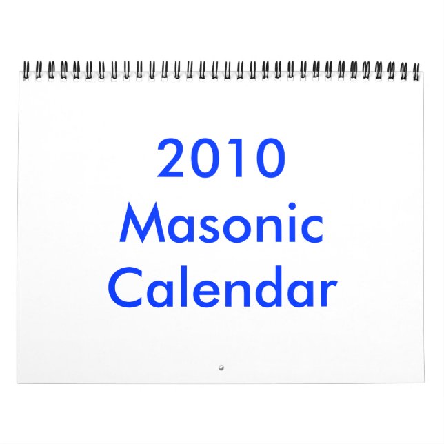Calendrier 2010 maçonnique (Protection)