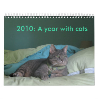 Calendrier 2010 : Une année avec des chats