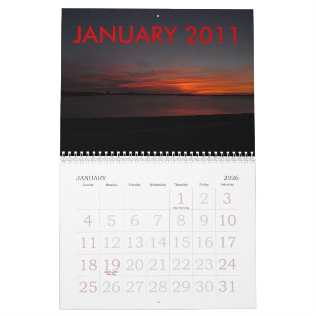 CALENDRIER 2011 DES IMAGES DE LEVER DE SOLEIL (Jan 2026)
