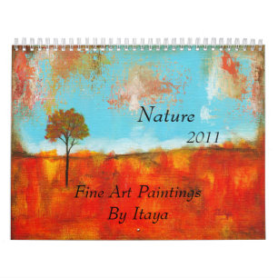 Calendrier 2011 peintures de beaux-arts de nature de