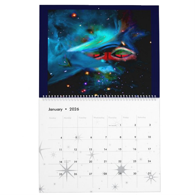 Calendrier 2012 - Betelgeuse et Mintaka (Jan 2026)