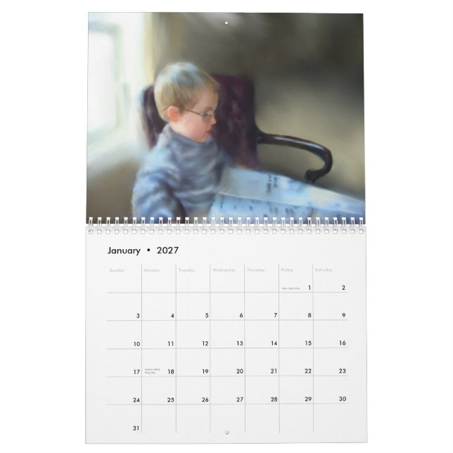 Calendrier 2012 d'art (Jan 2027)