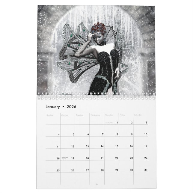 Calendrier 2012 d'art d'imaginaire de KRW (Jan 2026)